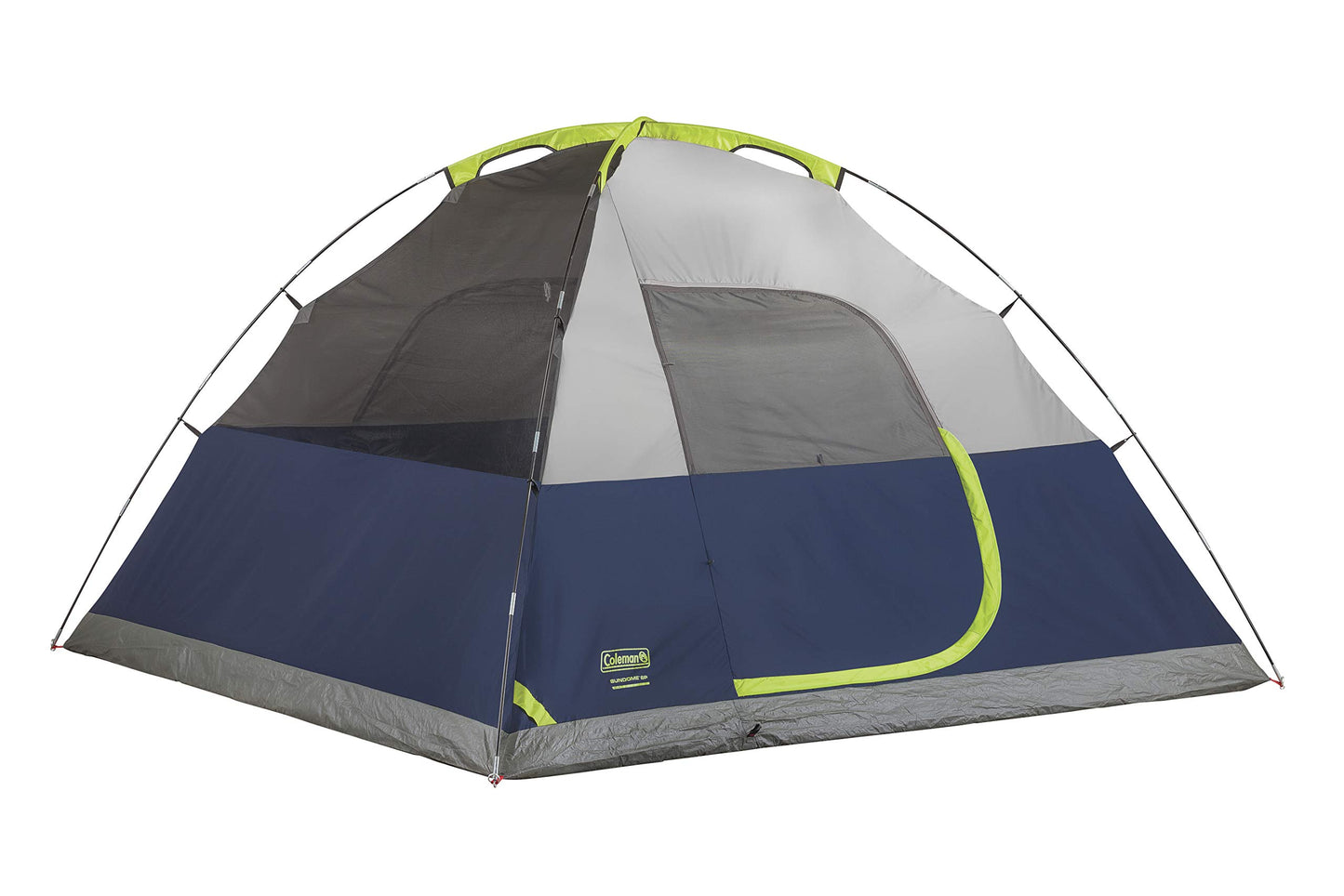 Coleman Sundome Camping Tent with Rainfly, 2/3/4/6 Person Tent Sets Up in 10 Mins, Weatherproof Shelter for Camping, Festivals, Backyard, Sleepovers, & More