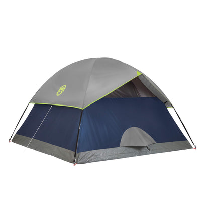 Coleman Sundome Camping Tent with Rainfly, 2/3/4/6 Person Tent Sets Up in 10 Mins, Weatherproof Shelter for Camping, Festivals, Backyard, Sleepovers, & More
