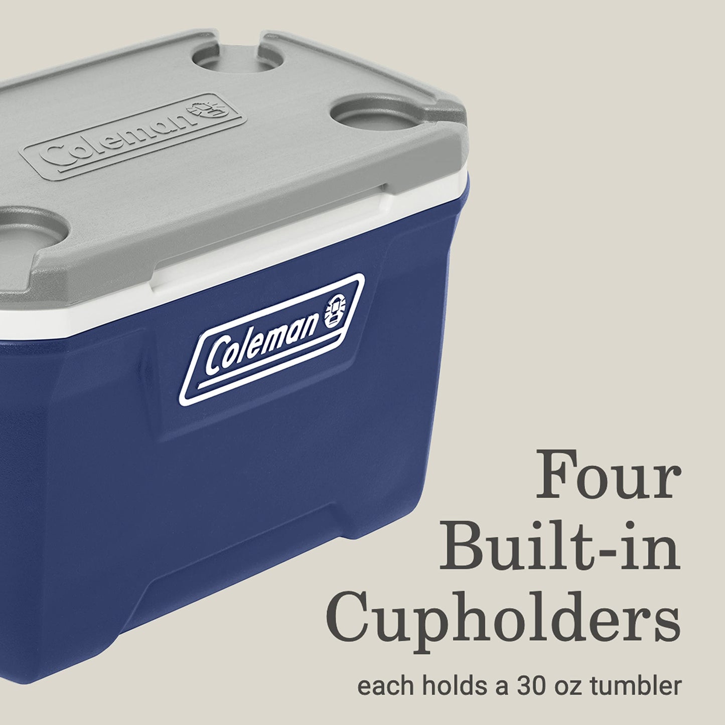 Coleman Classic Series Insulated Portable Cooler, Leak-Resistant Outdoor Hard Cooler Keeps Ice up to 5 Days, 52/70/120/150 Quart