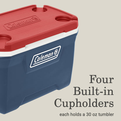 Coleman Classic Series Insulated Portable Cooler, Leak-Resistant Outdoor Hard Cooler Keeps Ice up to 5 Days, 52/70/120/150 Quart