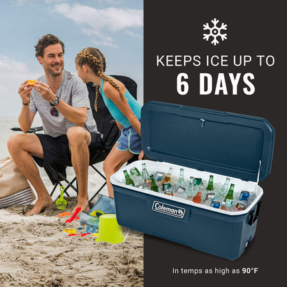 Coleman Classic Series Insulated Portable Cooler, Leak-Resistant Outdoor Hard Cooler Keeps Ice up to 5 Days, 52/70/120/150 Quart