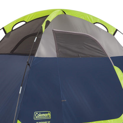 Coleman Sundome Camping Tent with Rainfly, 2/3/4/6 Person Tent Sets Up in 10 Mins, Weatherproof Shelter for Camping, Festivals, Backyard, Sleepovers, & More