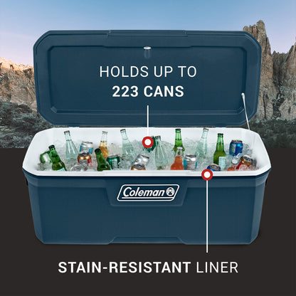Coleman Classic Series Insulated Portable Cooler, Leak-Resistant Outdoor Hard Cooler Keeps Ice up to 5 Days, 52/70/120/150 Quart