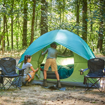 Coleman Sundome Camping Tent with Rainfly, 2/3/4/6 Person Tent Sets Up in 10 Mins, Weatherproof Shelter for Camping, Festivals, Backyard, Sleepovers, & More